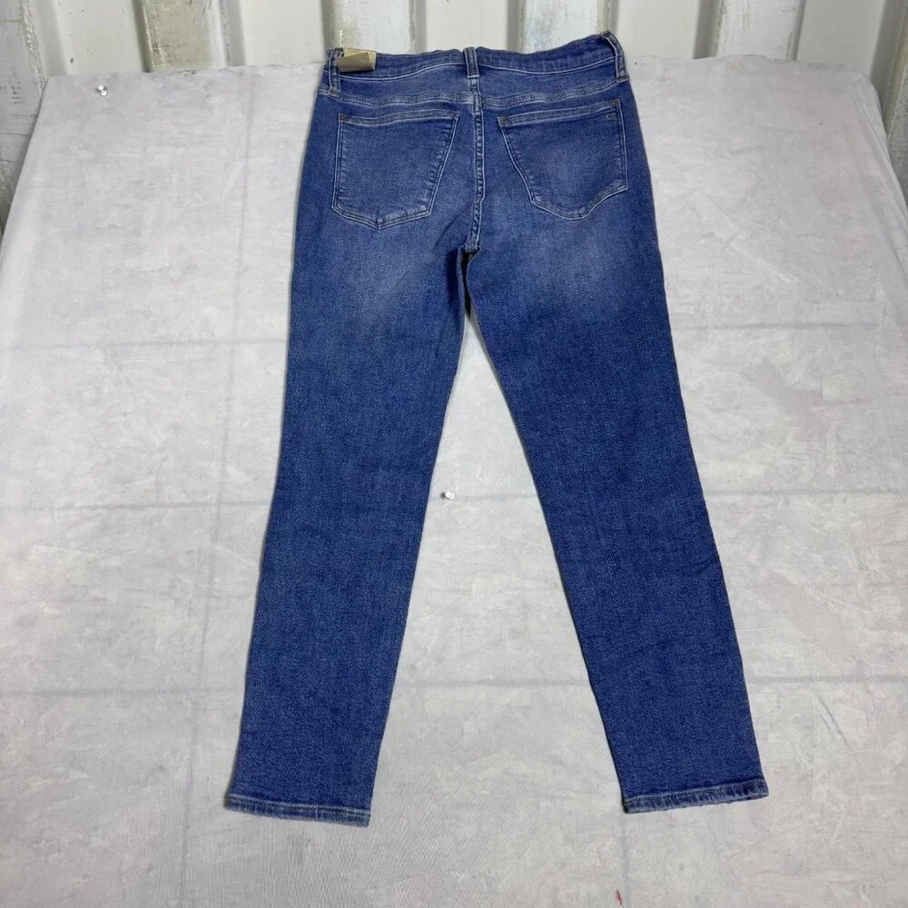 Madewell 10" High-Rise Skinny Crop Jeans Womens‎ Blue Denim Pockets Size 28 NWT - Picture 2 of 16